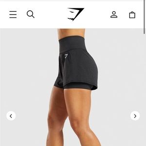 Medium Gymshark 2 in 1 shorts. Worn twice. Sold out on website. Smoke free home!